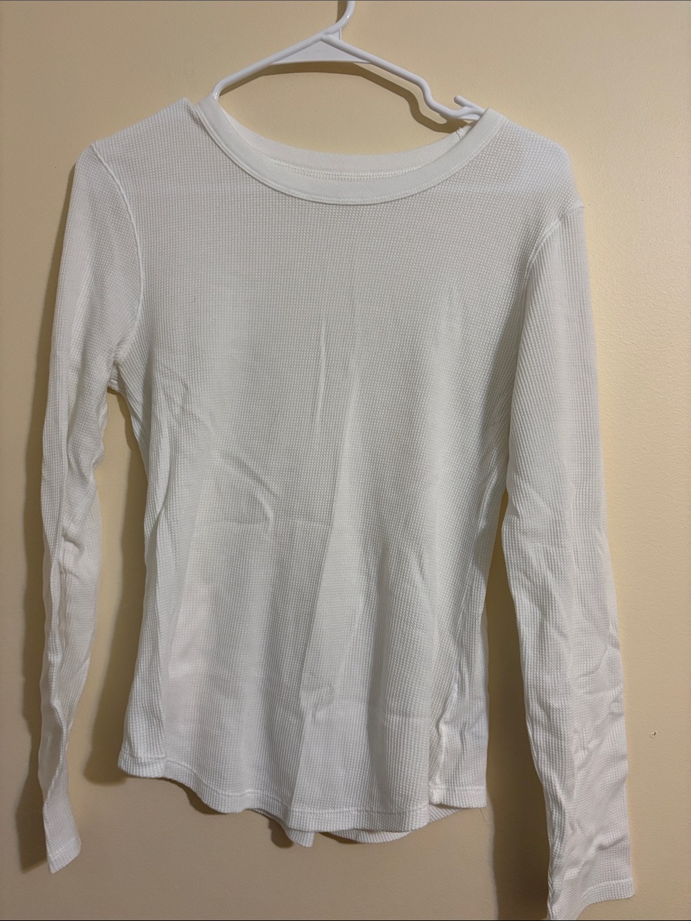 GAP Black Ribbed Long-Sleeve Crewneck Top